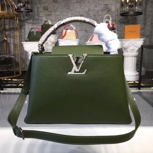 Louis Vuitton оригинални CAPUCINES PM M94586 зелени