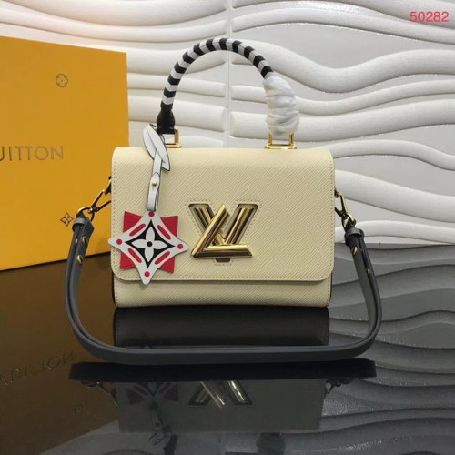 Оригинална чанта Louis Vuitton CRAFTY TWIST M56780 кремава