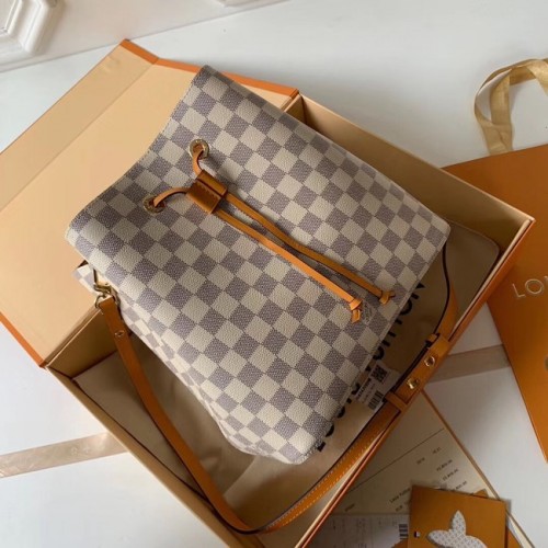 Оригинални чанти Louis Vuitton Damier Azur NEONOE N44022 жълти