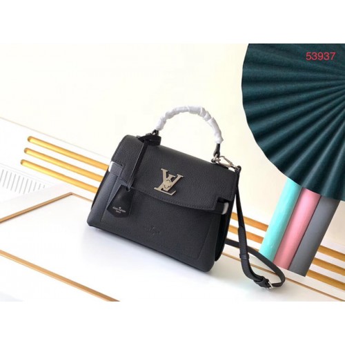 Louis Vuitton оригинална чанта LOCKME EVER BB M53937 черна