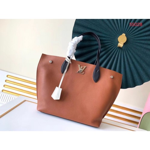 Оригинална чанта Louis Vuitton LOCKME GO M55028 Camel