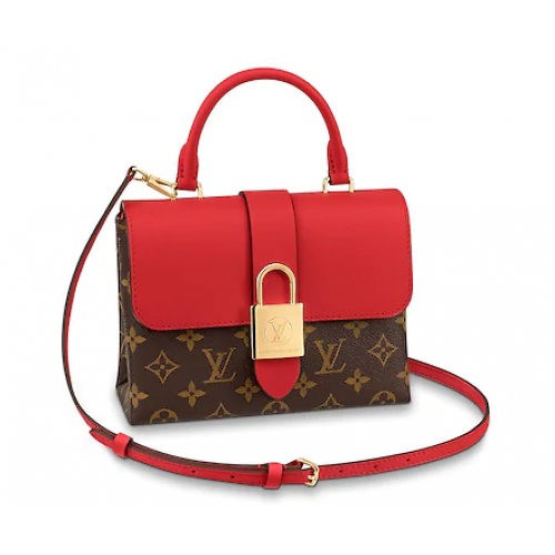 Оригинална чанта Louis Vuitton LOCKY BB M44080 Poppy Red