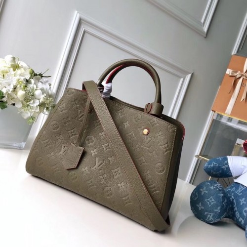 Оригинална чанта Louis Vuitton MONTAIGNE MM M44311 зелена