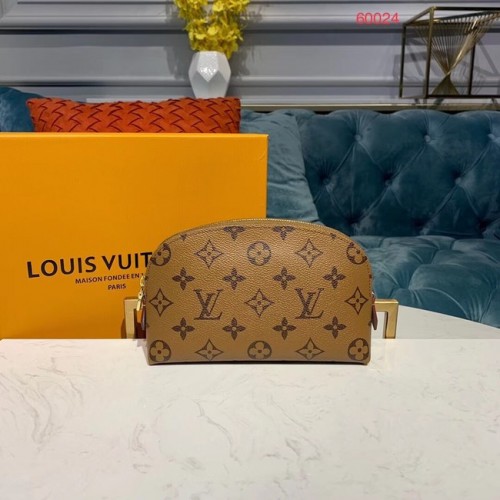 Оригинална козметична чантичка Louis Vuitton Monogram PM M52030 жълта
