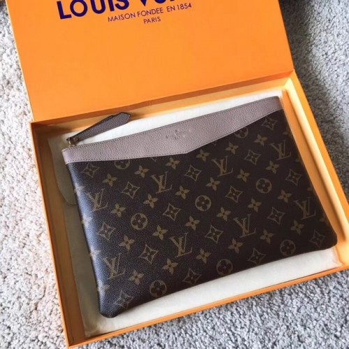 Оригинална чанта Louis Vuitton Monogram Canvas DAILY POUCH M62048 сива