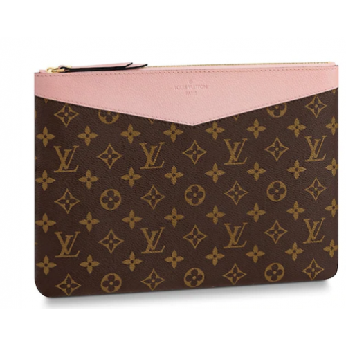 Оригинална чанта Louis Vuitton Monogram Canvas DAILY POUCH M62048 розова