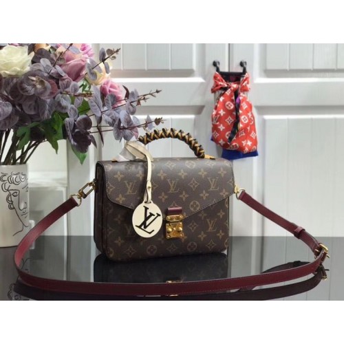 Оригинална чанта Louis Vuitton Monogram Canvas POCHETTE METIS M43984 Вино