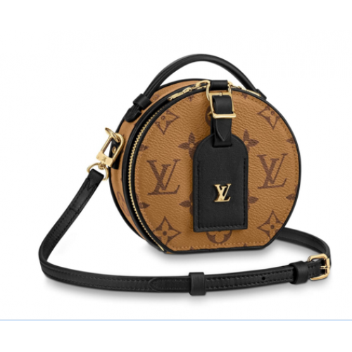 Louis vuitton оригинален монограм обратно платно MINI BOITE CHAPEAU M44699
