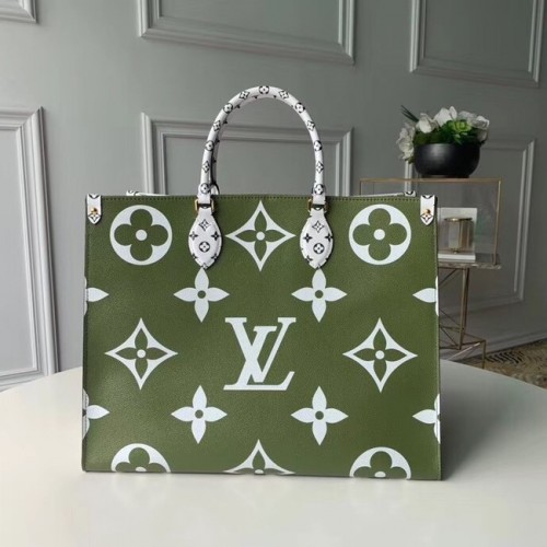 Оригинална чанта Louis Vuitton ONTHEGO M44569 в цвят каки