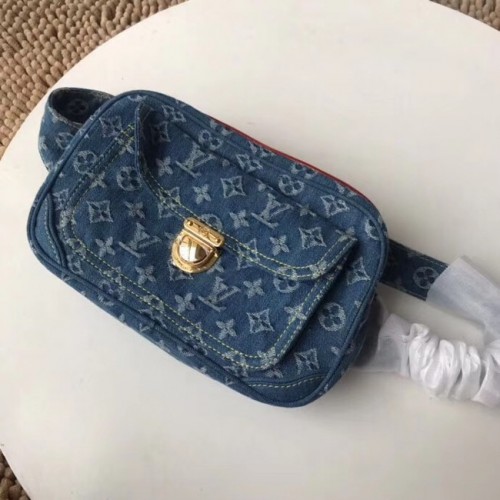 Оригинална чанта Louis Vuitton OUTDOOR Pocket M44466 син