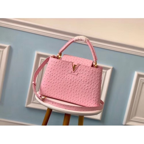 Louis vuitton оригинален модел на щраус CAPUCINES PM M53665 Eau de Rose