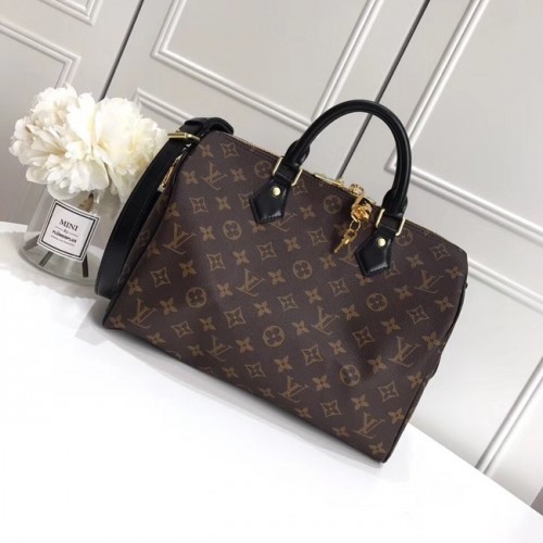 Оригинална чанта Louis Vuitton SPEEDY BANDOULIERE 30 M41112 черна