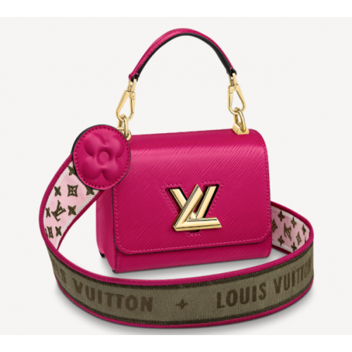 Louis Vuitton оригинална чанта TWIST MM M57050 Agathe Rose Pink