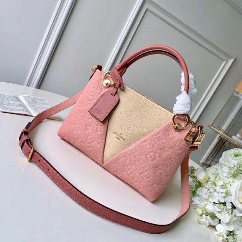 Оригинална чанта Louis Vuitton V TOTE BB M44397 Розово и бежово