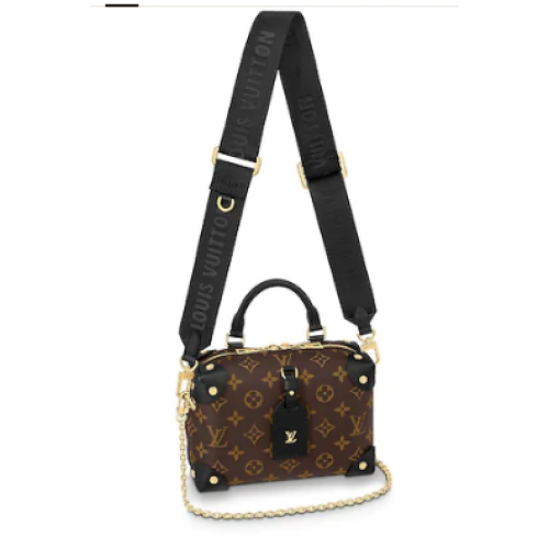 Louis vuitton оригинална кожа PETITE MALLE SOUPLE M45531 черен