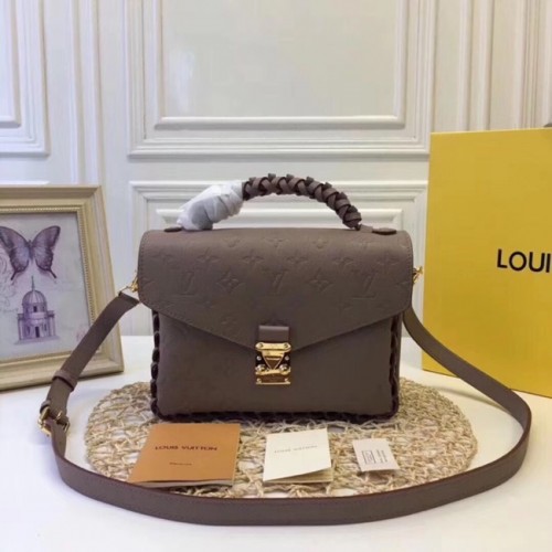 Чанта Louis Vuitton Original Mongram Print Pochette Metis M43941 сива