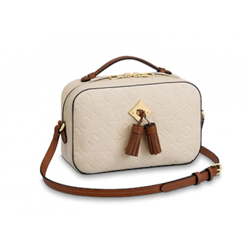 Louis Vuitton оригинален печат на монграм SAINTONGE M44593 Creme Caramel