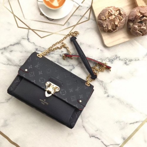 Louis Vuitton Оригинална чанта с принт Mongram VAVIN PM M52271 Тъмночервена