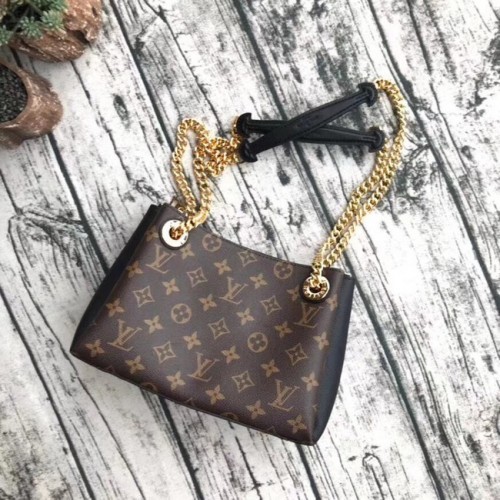 Оригинална чанта Louis Vuitton с монограмно платно SURENE BB M43775 черна