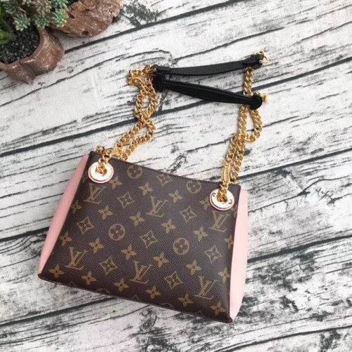 Оригинална монограмна чанта Louis Vuitton SURENE BB M43775 розова