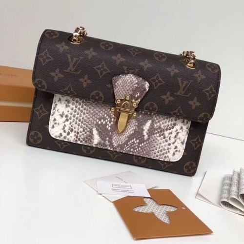 Оригинална монограмна платнена чанта Louis Vuitton VICTOIRE M43731 розова