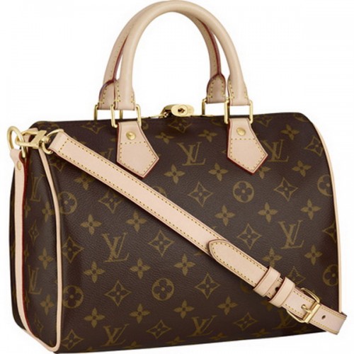 Чанта Louis Vuitton Monogram Canvas Speedy 25 с презрамка за рамо M40390
