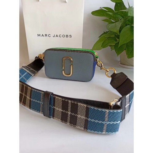 Чанта през рамо от сафианова кожа MARC JACOBS Snapshot 23773
