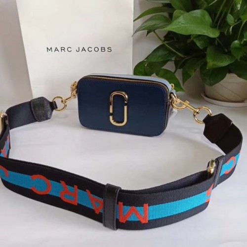 Чанта през рамо от сафианова кожа MARC JACOBS Snapshot 23775