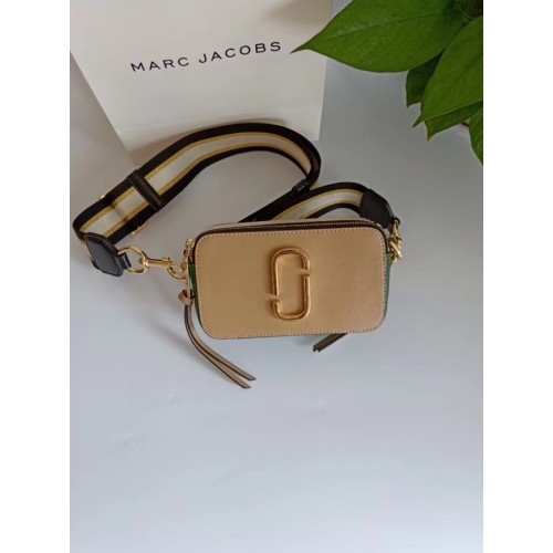 Чанта през рамо от сафианова кожа MARC JACOBS Snapshot 23776