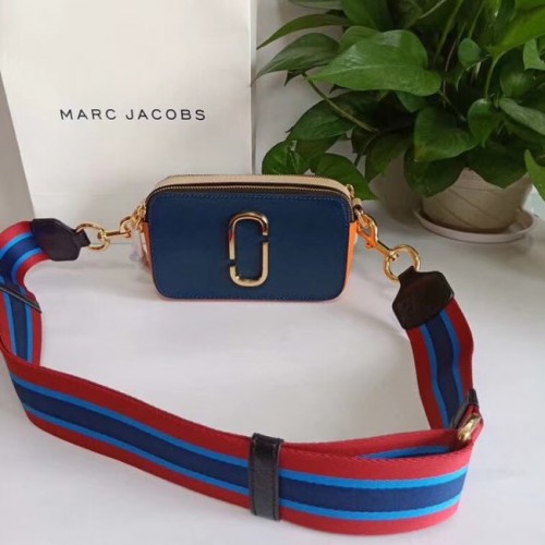 Чанта през рамо от сафианова кожа MARC JACOBS Snapshot 23778