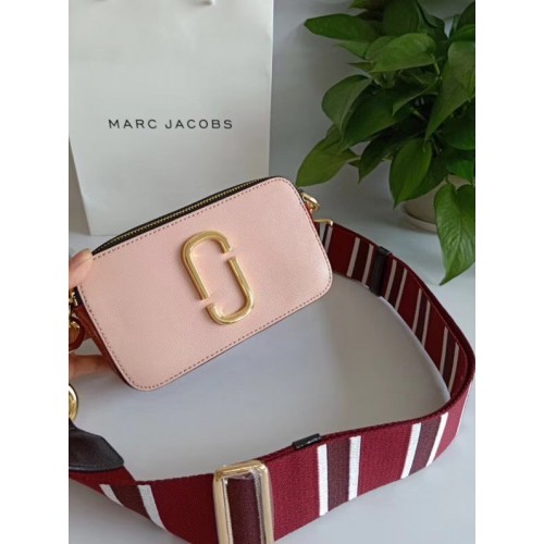 Чанта през рамо от сафианова кожа MARC JACOBS Snapshot 23785