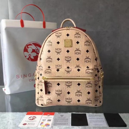 Раница MCM със среден размер и шипове MCM0039 Off White