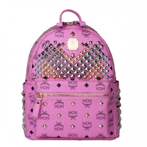 Раница MCM Small Stark Front с копчета MC4237S Rosy