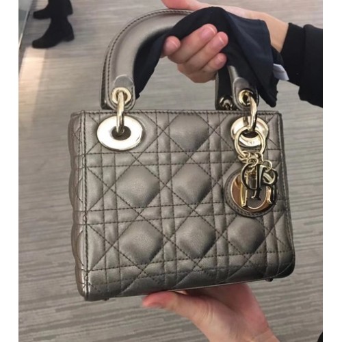 MINI LADY DIOR-TAS VAN LAMSLEER CAL44500 Сребристосив