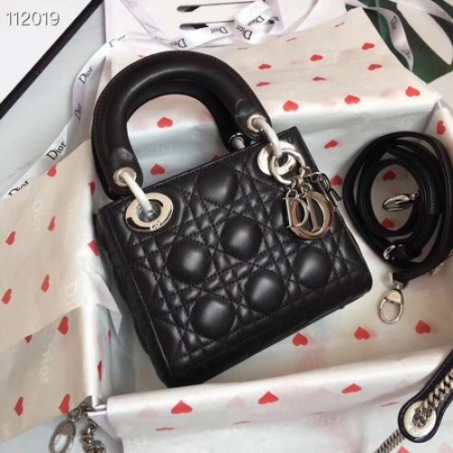 MINI LADY DIOR-TAS VAN LAMSLEER CAL44500 черно