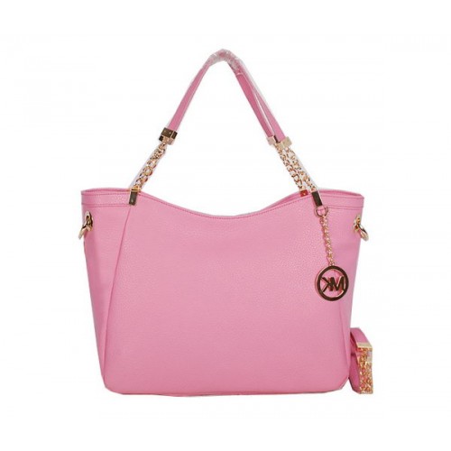 Чанта за пътуване Michael Kors Jet Set Grainy Leather MK0913 Pink