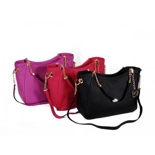 Чанта за пътуване Michael Kors Jet Set от зърнеста кожа MK8706