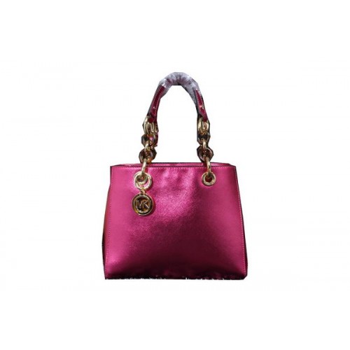 Чанта за пътуване Michael Kors Jet Set Iridescent Leather MK9008 Rose
