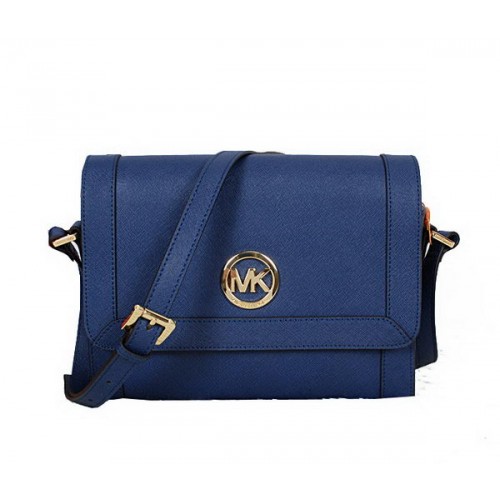 Чанта през рамо Michael Kors Saffiano Leather MK8702 RoyalBlue