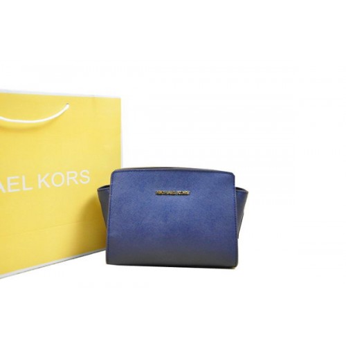 Чанта Michael Kors Mini Selma Messenger Bag RoyalBlue