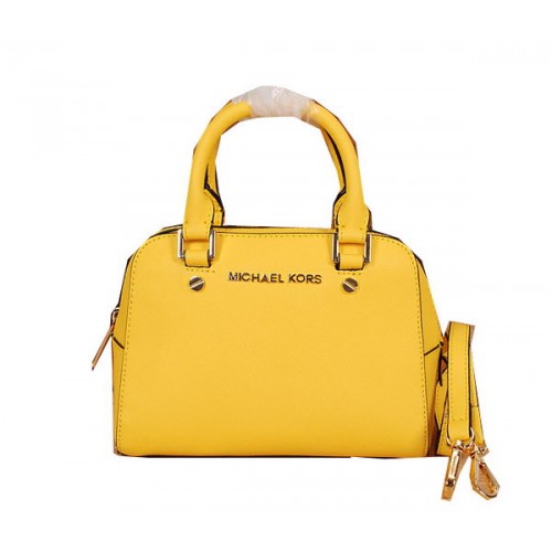 Чанта Michael Kors Original Saffiano Leather Top Handle MK2603 жълта