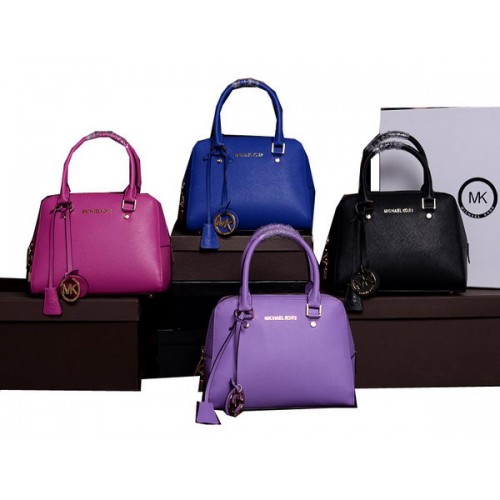 Оригинална чанта от сафианова кожа Michael Kors MK8360