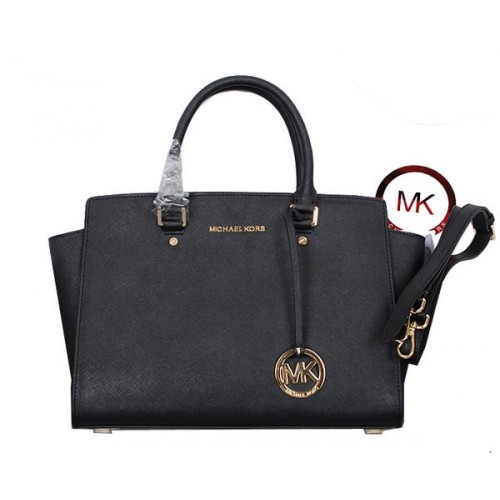 Чанта Michael Kors Selma с цип отгоре 8700 черна