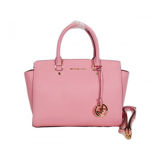 Чанта Michael Kors Selma с цип отгоре MK0909 розова