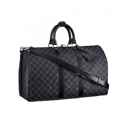 Louis Vuitton Damier Graphite Canvas Keepall 45 каишка N41418
