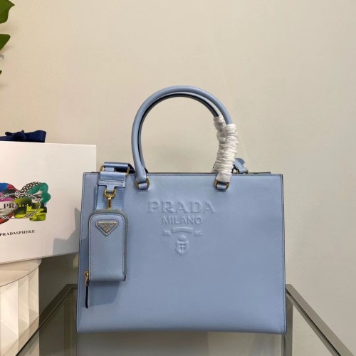 Чанта Prada Kristen Saffiano 1BD355 небесно синьо