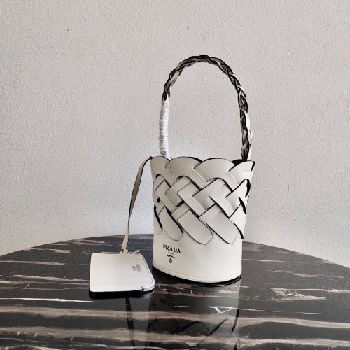 Чанта Prada Original Leather Wrapped Pattern 1BG049 White