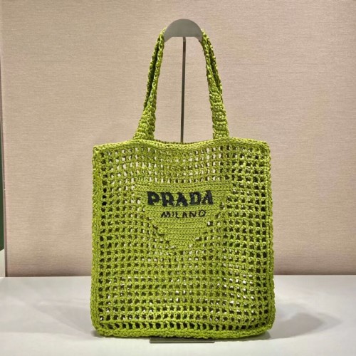 Чанта Prada Raffia 1CH393 зелена