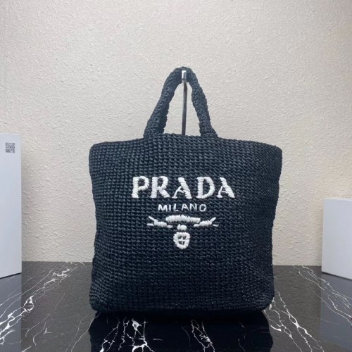 Чанта Prada Raffia 1NE229 черна