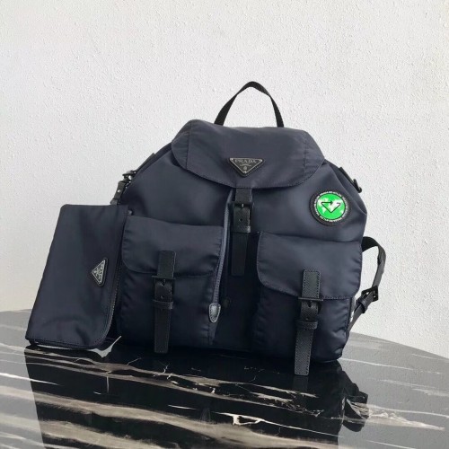 Раница Prada Re-Nylon 1BZ811 черно-зелена